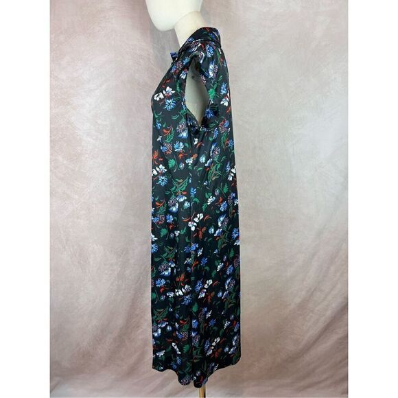 Vintage 1970s Mod Floral Dress with Dagger Collar - Picture 5 of 8